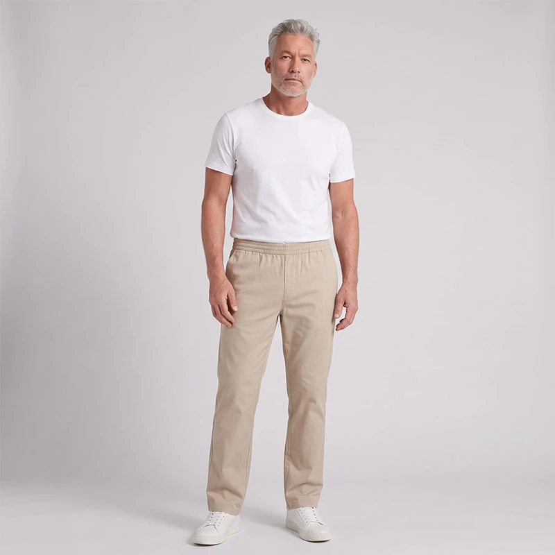 Hajo Comfortabel Stretch Broek | Beige | www.pietkoopmans.nl