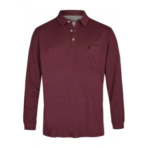 Hajo Polo Lange Mouw Soft | Bordeaux