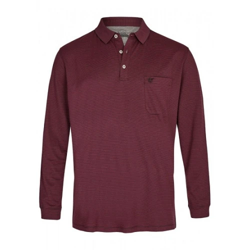 Hajo Polo Lange Mouw Soft | Bordeaux| www.pietkoopmans.nl