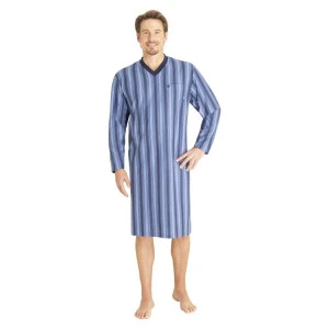Hajo Nachthemd | Blauw Gestreept