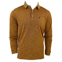 Hajo Polo Lange Mouw Soft | Mosterd Melange