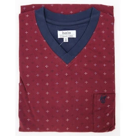 Hajo Nachthemd | Bordeaux Print