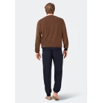 Hajo Badstof Pyjama | Camel Gestreept | www.pietkoopmans.nl
