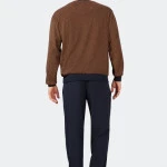 Hajo Badstof Pyjama | Camel Gestreept | www.pietkoopmans.nl