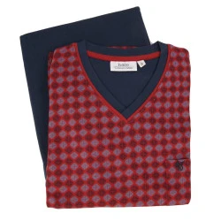Hajo Tricot Pyjama V Hals | Rood Print