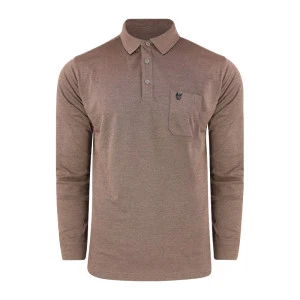 Hajo Polo Lange Mouw Soft | Nougat