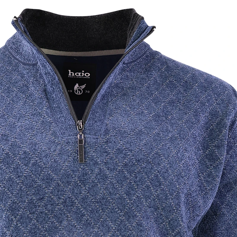 Hajo Sportief Herentrui | Velours Blauw | www.pietkoopmans.nl