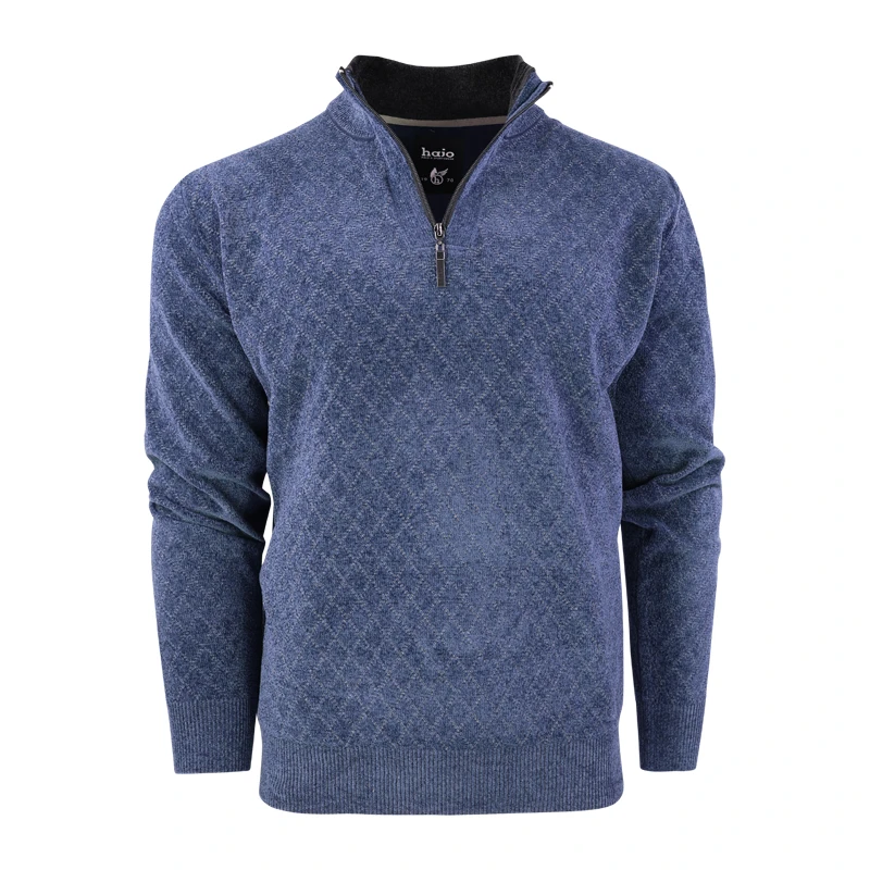 Hajo Sportief Herentrui | Velours Blauw | www.pietkoopmans.nl
