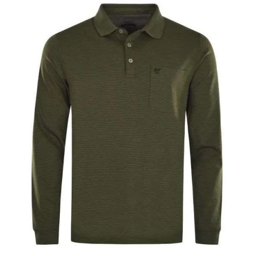 Hajo Polo Lange Mouwen | Mosgroen