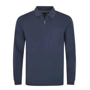 Hajo Polo Lange Mouwen Zipp | Marine