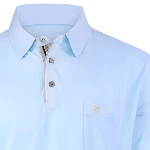 Hajo Polo Korte Mouw Stay Fresh | Baby Blue