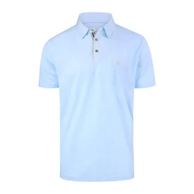 Hajo Polo Korte Mouw Stay Fresh | Baby Blue