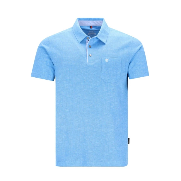 Hajo Polo Korte Mouw Stay Fresh | Lichtblauw | www.pietkoopmans.nl