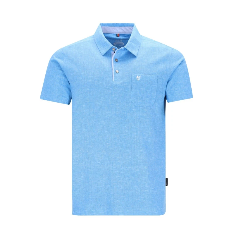 Hajo Polo Korte Mouw Stay Fresh | Lichtblauw | www.pietkoopmans.nl