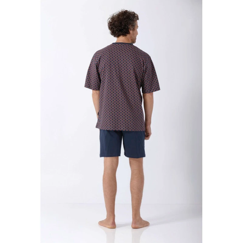 Hajo Shortama | Marine Rood Geprint | www.pietkoopmans.nl