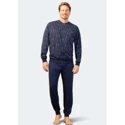 Hajo Tricot Pyjama |Tencel Cotton Donkerblauw