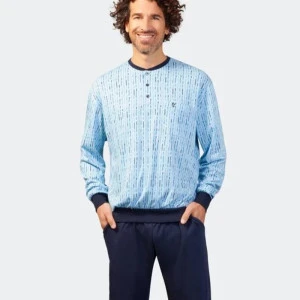 Hajo Tricot Pyjama |Tencel Cotton Lichtblauw