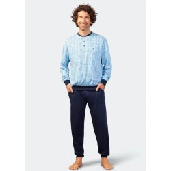 Hajo Tricot Pyjama |Tencel Cotton Lichtblauw