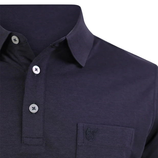 Hajo Polo Lange Mouw Soft | Zwart | www.pietkoopmans.nl