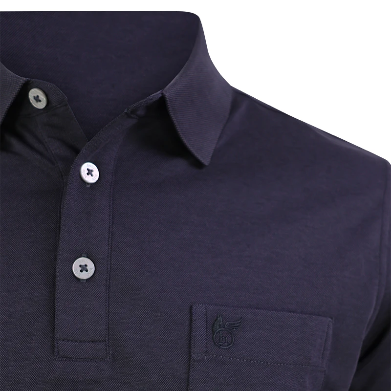 Hajo Polo Lange Mouw Soft | Zwart | www.pietkoopmans.nl