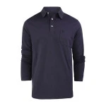 Hajo Polo Lange Mouw Soft | Zwart | www.pietkoopmans.nl