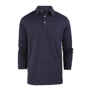 Hajo Polo Lange Mouw Soft | Zwart