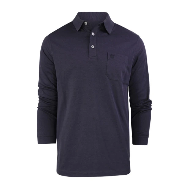 Hajo Polo Lange Mouw Soft | Zwart | www.pietkoopmans.nl