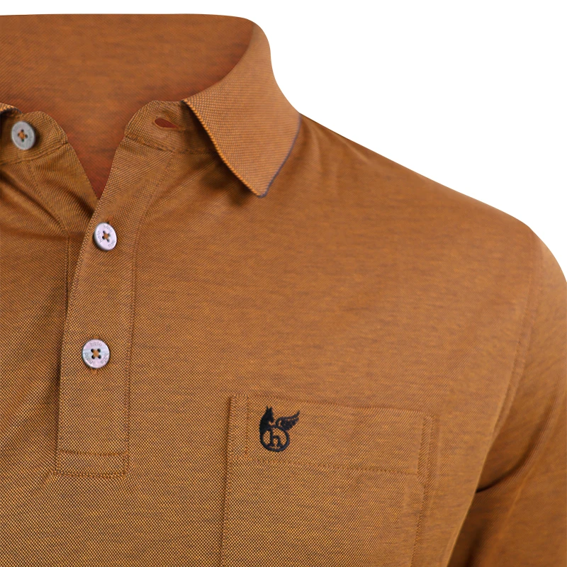 Hajo Polo Lange Mouw Soft | Curry | www.pietkoopmans.nl