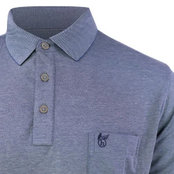 Hajo Polo Lange Mouw Soft | Indigo
