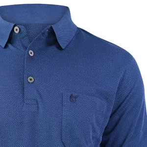 Hajo Polo Lange Mouwen | Blauw Print