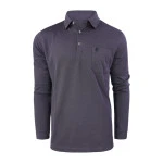Hajo Polo Lange Mouwen | Antraciet Print | www.pietkoopmans.nl