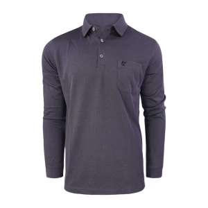 Hajo Polo Lange Mouwen | Antraciet Print