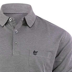 Hajo Polo Lange Mouwen | Taupe Print