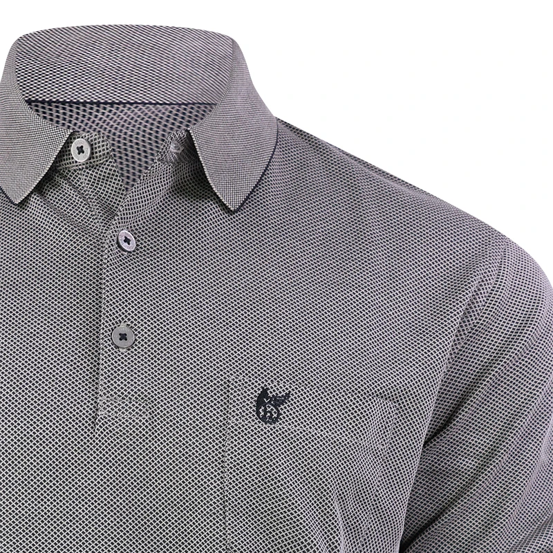 Hajo Polo Lange Mouwen | Taupe Print | www.pietkoopmans.nl