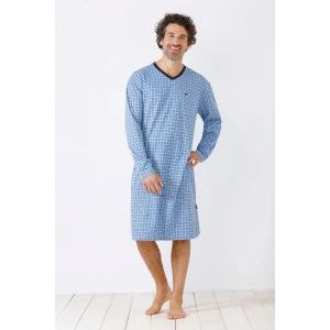 Hajo Nachthemd Heren | Blauwe Print