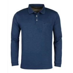 Hajo Polo Lange Mouw | Donkerblauw