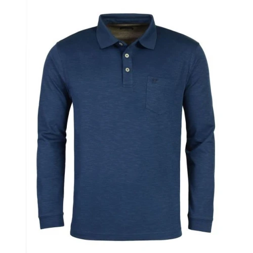 Hajo Polo Lange Mouw | Donkerblauw
