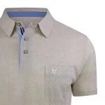 Hajo Polo Korte Mouw Stay Fresh | Beige | www.pietkoopmans.nl