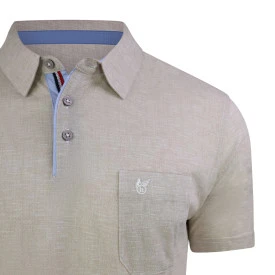 Hajo Polo Korte Mouw Stay Fresh | Beige