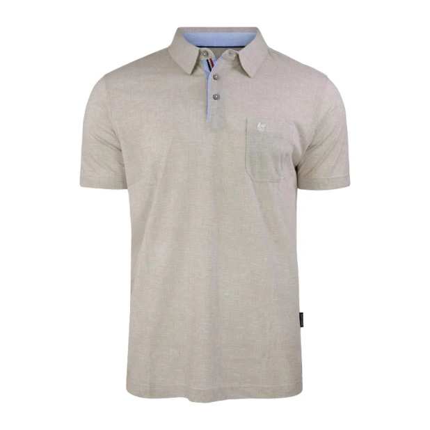 Hajo Polo Korte Mouw Stay Fresh | Beige | www.pietkoopmans.nl