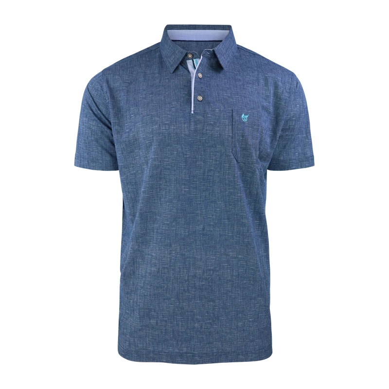 Hajo Polo Korte Mouw Stay Fresh | Blauw | www.pietkoopmans.nl