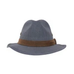 Hatland Yorden Hoed | Donker Denim | www.pietkoopmans.nl
