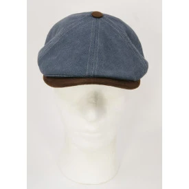 Hatland Osbourne Flatcap | Jeansblauw