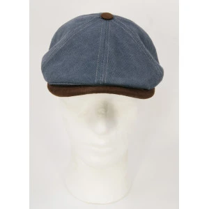 Hatland Osbourne Flatcap | Jeansblauw