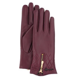 Herman Dames Handschoenen Leer | Bordo