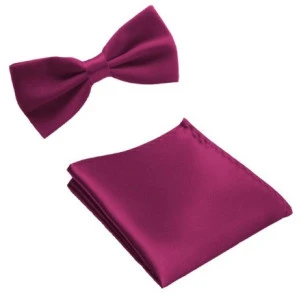 Vlinderstrik Met Pochette | Paars