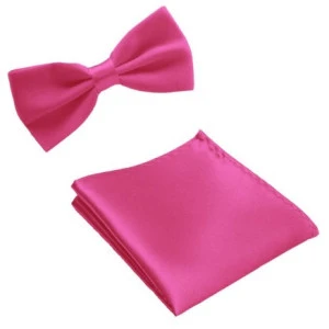 Vlinderstrik Met Pochette | Pink