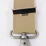 Sterke Bretel Karabijnhaak | Effen Beige | www.pietkoopmans.nl