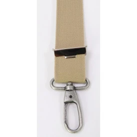 Sterke Bretel Karabijnhaak | Effen Beige