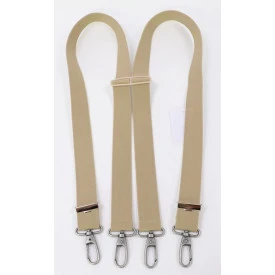 Sterke Bretel Karabijnhaak | Effen Beige